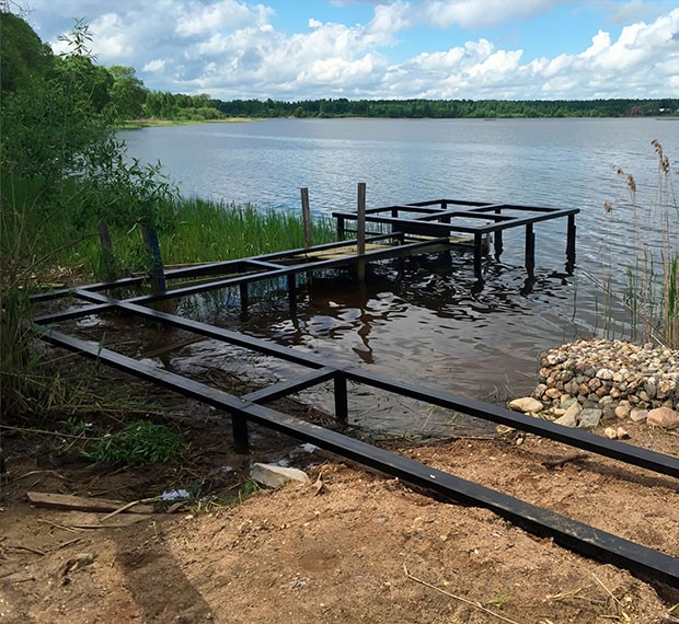 Винтовые сваи для пирсов и причалов в Кургане